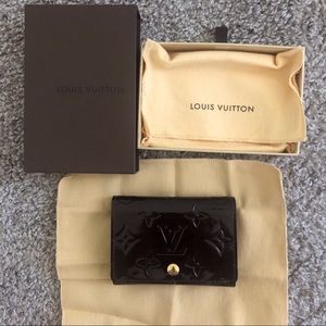 Louis Vuitton Monogram Vernis Leather Card Holder